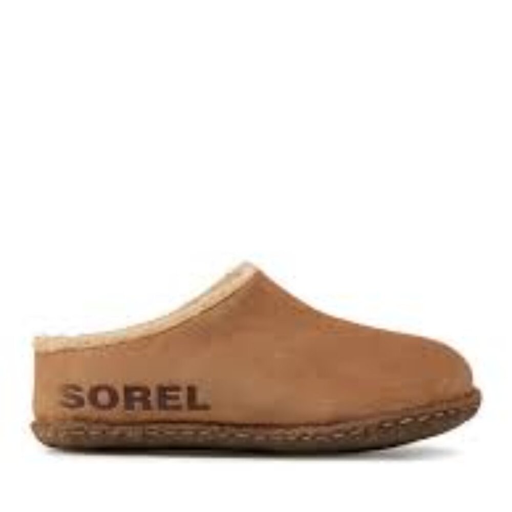 Sorel Girl's Tan Lanner Ridge II NY3926-224 Suede Winter Mules Size 1